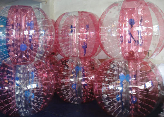 옥외 놀이를 위한 거품 공 Zorbing 다채로운 팽창식 축구 풍부한 공
