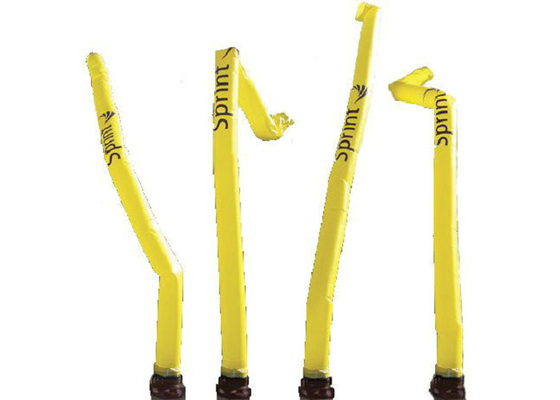 Durble PVC 나일론 팽창식 광고 표시 다채로운 파열 물결치는 남자